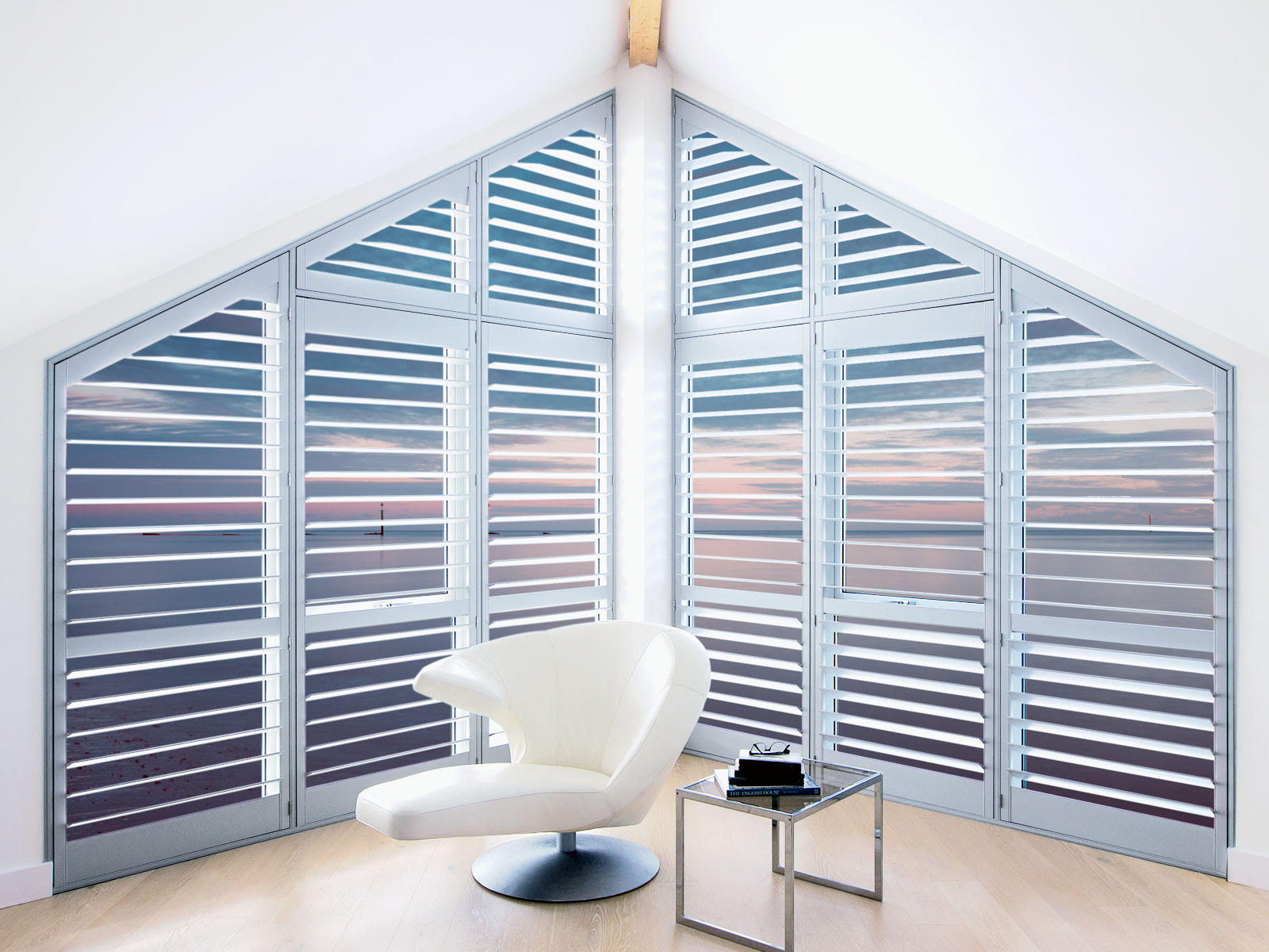 Blue shutters