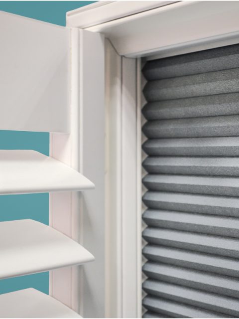 Black out shutter blinds